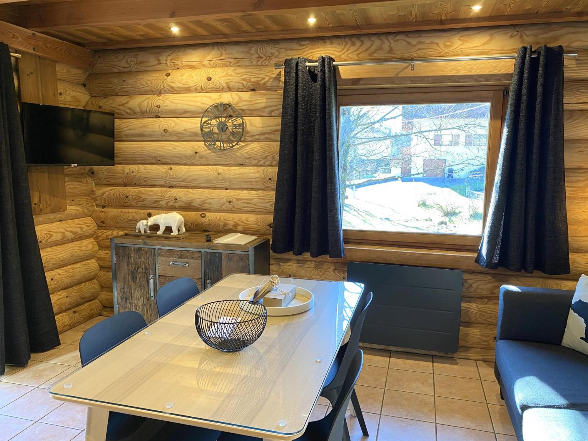 L'Oursblanc Chalet En Rondins La Bresse Exterior foto