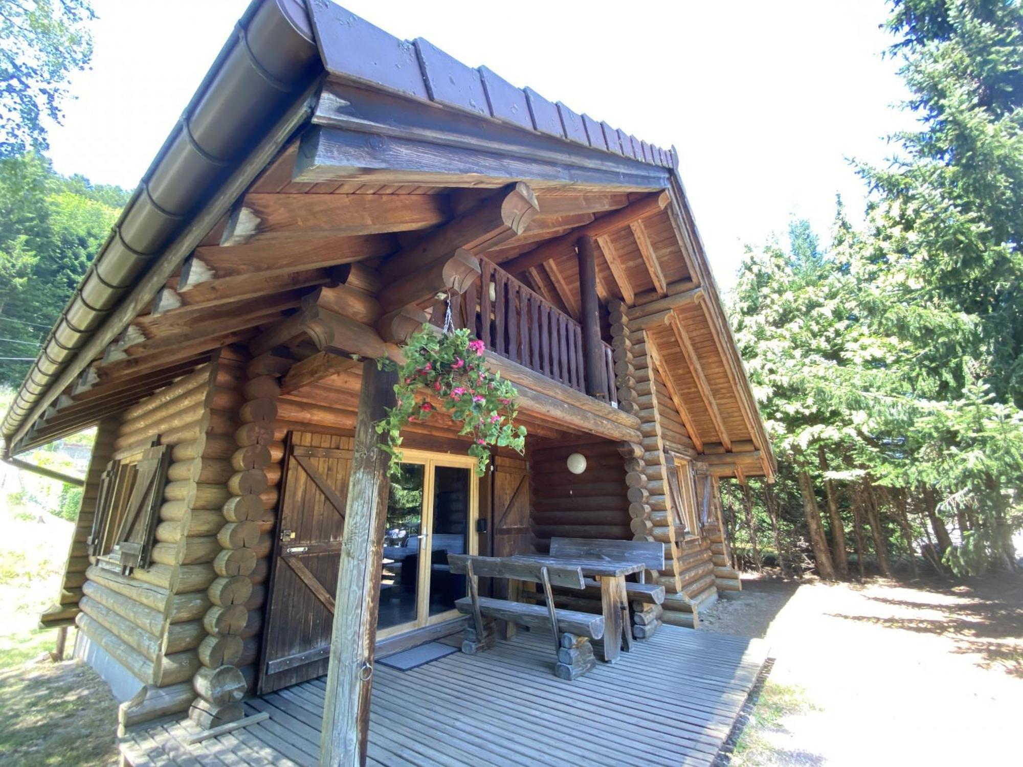 L'Oursblanc Chalet En Rondins La Bresse Exterior foto